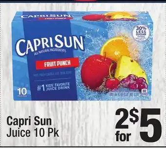 Super King Markets Capri Sun Juice offer