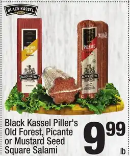 Super King Markets Black Kassel Piller's Old Forest, Picante or Mustard Seed Square Salami offer