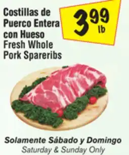 El Super Fresh Whole Pork Spareribs offer