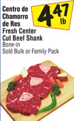 El Super Fresh Center Cut Beef Shank offer