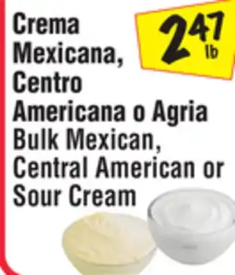 El Super Bulk Mexican, Central American or Sour Cream offer