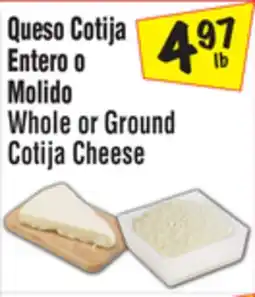 El Super Whole or Ground Cotija Cheese offer