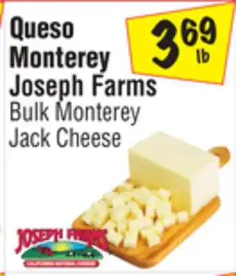 El Super Joseph Farms Bulk Monterey Jack Cheese offer