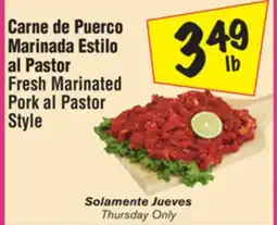 El Super Fresh Marinated Pork al Pastor Style offer