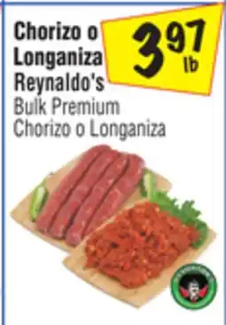 El Super Reynaldo's Bulk Premium Chorizo o Longaniza offer