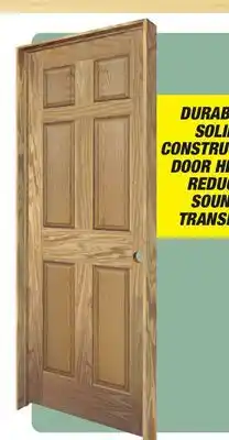 Menards Mastercraft 30W x 80H Oak 6-Panel Prehung Interior Door - Right Inswing offer