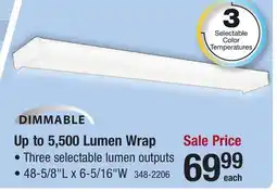 Menards Sylvania 5500 Lumen 48 LED Wrap Light offer