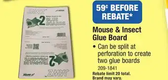 Menards Jawz Mouse Glue Board offer