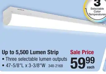 Menards Patriot Lighting 5500 Lumen 4' LED Strip Light offer