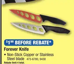 Menards Copper Kitchen Knife offer