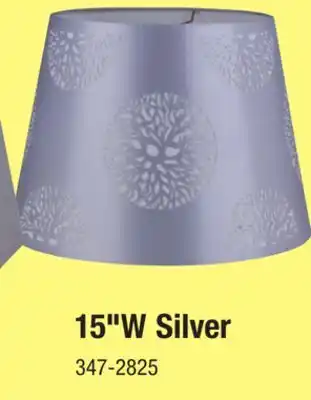 Menards Patriot Lighting Mix and Match 15 Silver Lamp Shade offer