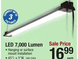 Menards Performax 7000 Lumen 45 LED Shop Light offer