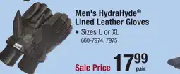 Menards Wells Lamont Men's Black Large Insulated Leather Winter Gloves offer