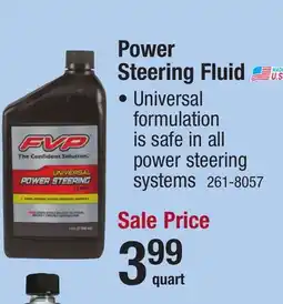 Menards FVP Power Steering Fluid - 1 Quart offer