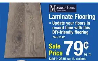 Menards Monroe Park Chalet Brushed Pewter Oak 8-1/33 x 47-16/25 Laminate Flooring (23.91 sq. ft./ctn) offer