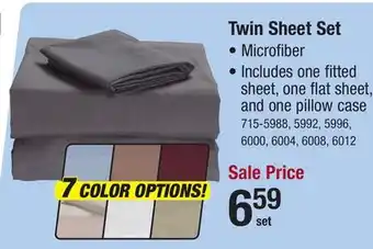 Menards Hotel & Home Dark Taupe Microfiber Sheet Set - Twin offer