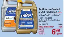 Menards PEAK Dex-Cool Antifreeze/Coolant - 1 Gallon offer