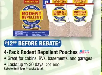 Menards Fresh Cab Rodent Repellent - 4 Pack offer