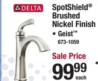 Menards Delta Geist One-Handle 4 Spotshield Brushed Nickel Bathroom Sink Faucet offer