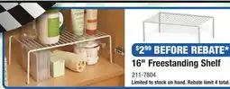 Menards ClosetMaid White Freestanding Spacesaver Ventilated Stackable Shelf offer