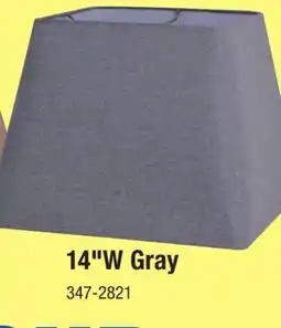 Menards Patriot Lighting Mix and Match 14 Diameter Gray Square Tapered Lamp Shade offer