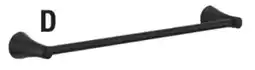 Menards Pfister Raya 18 Spot Defense Matte Black Towel Bar offer