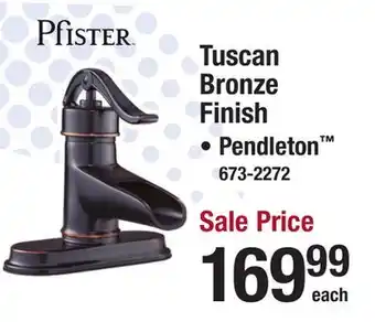 Menards Pfister Pendleton One-Handle 4 Centerset Tuscan Bronze Bathroom Sink Faucet offer