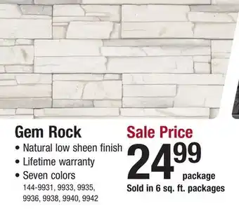 Menards MSI Gem Rock Vernon Manufactured Stone Veneer Siding (6 sq. ft.) offer