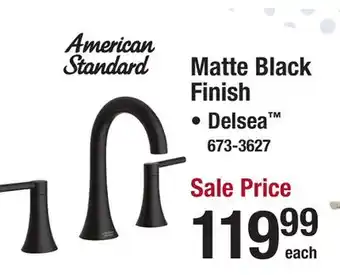 Menards American Standard Delsea Two-Handle 8 Widespread Matte Black Bathroom Sink Faucet offer