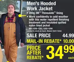 Menards RW Rugged Wear Men's Brown Duck Heavy-Duty Insulated Work Jacket - Medium offer