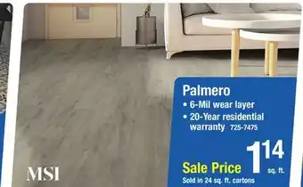 Menards MS International Palmero Gemwood 6 x 36 Luxury Vinyl Plank Flooring (24 sq.ft/ctn) offer