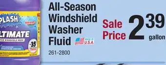 Menards SPLASH Ultimate All-Season Windshield Washer Fluid - 1 Gallon offer