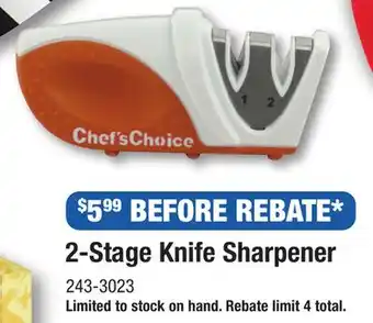 Menards Chef's Choice 2-Stage Knife Sharpener offer