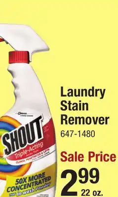 Menards Shout Triple-Acting Laundry Stain Remover - 22 oz offer