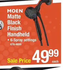 Menards Moen Magnetix Engage 6-Spray Setting Matte Black Handheld Showerhead offer