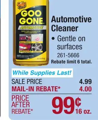 Menards Goo Gone Automotive Cleaner - 16 oz offer