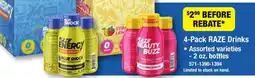 Menards RAZE Beauty Buzz Strawberry Lemonade Beauty Shot - 4 Pack offer