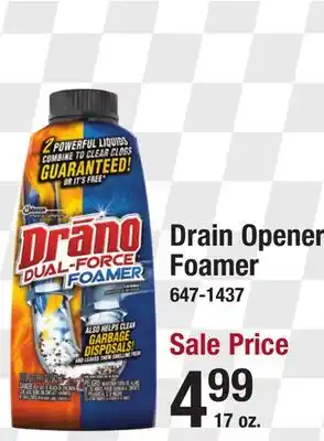 Menards Drano Dual-Force Foamer Clog Remover - 17 oz offer