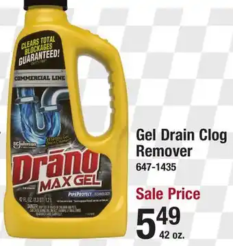 Menards Drano Max Gel Clog Remover - 42 oz offer