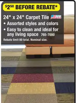 Menards Natco Home Assorted 24 x 24 Carpet Tiles (4 sq.ft/tile) offer