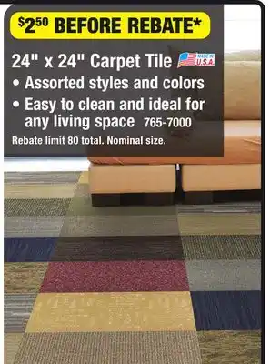 Menards Natco Home Assorted 24 x 24 Carpet Tiles (4 sq.ft/tile) offer