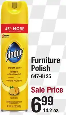 Menards Pledge Lemon Furniture Polish - 14.2 oz offer