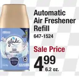 Menards Glade Clean Linen Automatic Air Freshener Refill - 6.2 oz offer