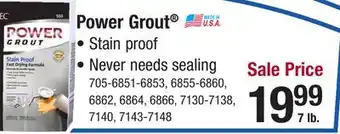 Menards TEC Power Grout 550 Light Buff - 7 lbs offer