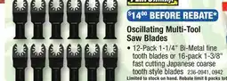 Menards Performax 1-3/8 End-Cut Oscillating Multi-Tool Saw Blade - 16 Pack offer