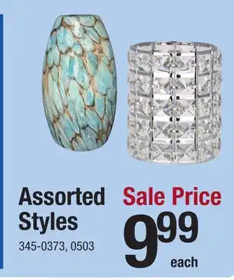 Menards Patriot Lighting Mix and Match Crystal Jewel Shade offer