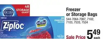 Menards Ziploc Quart Storage Bags - 48 ct offer