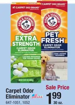 Menards Arm & Hammer Extra Strength Carpet Odor Eliminator - 30 oz offer