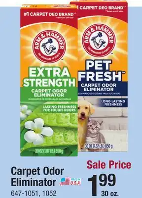 Menards Arm & Hammer Extra Strength Carpet Odor Eliminator - 30 oz offer