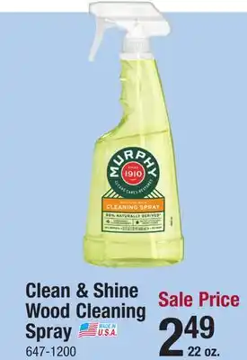 Menards Murphy Oil Soap Clean & Shine Orange Wood Cleaner Spray - 22 oz offer